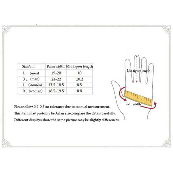 Warm Dot Pattern Buckle Leather Wrist Gloves