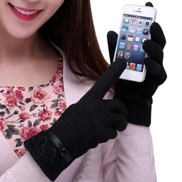Women Winter Wrist Gloves