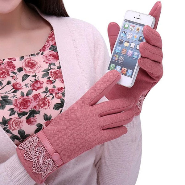 Women Winter Wrist Gloves
