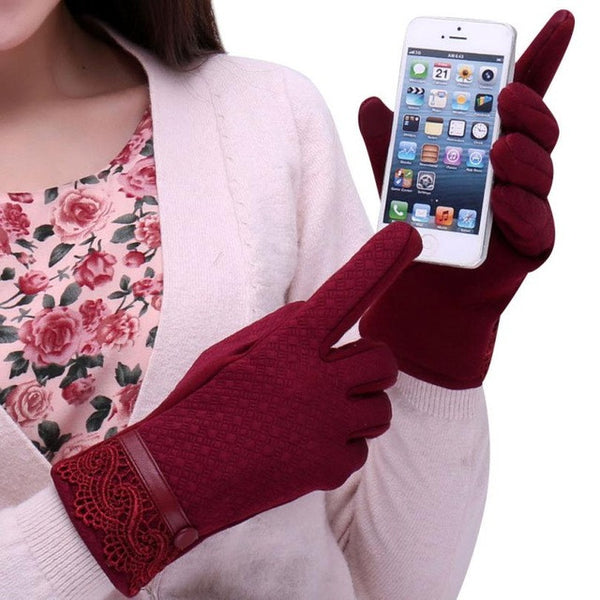 Women Winter Wrist Gloves